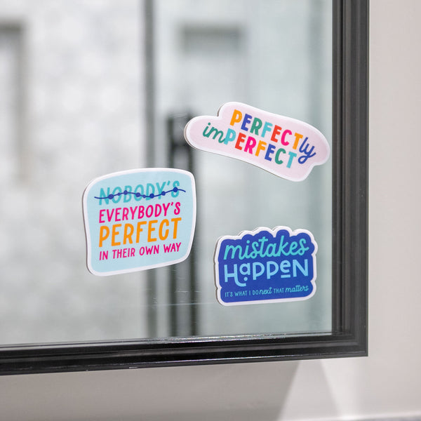 "Oops!" Positive Affirmation Clings